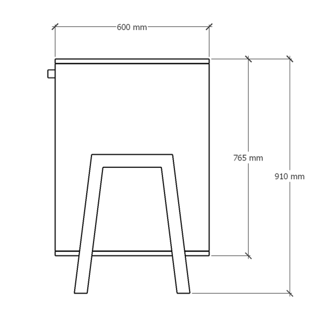 Commode Polly Basic met deurtjes